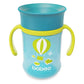 A non-spill Baboo cup with a 360-degree design and silicone straw, suitable for babies aged 12 months and up, with a capacity of 300ml.