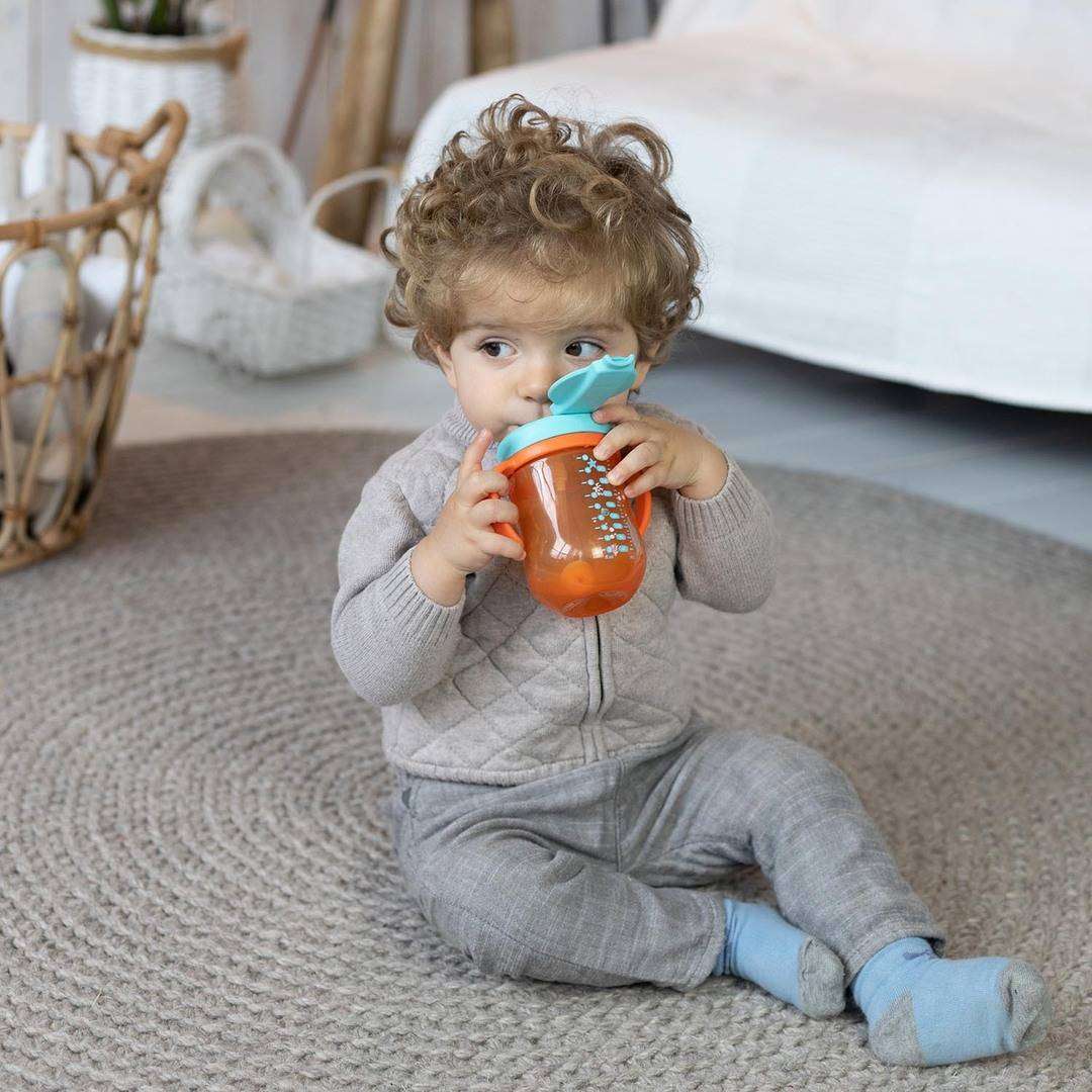Best Deal for Silicone Baby Cup with Straw (Tiger) - Sippy Cup for 1 Year
