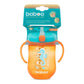 Baboo Cup With Flip Top Silicone Straw And Handles 300ml 9+ Orange