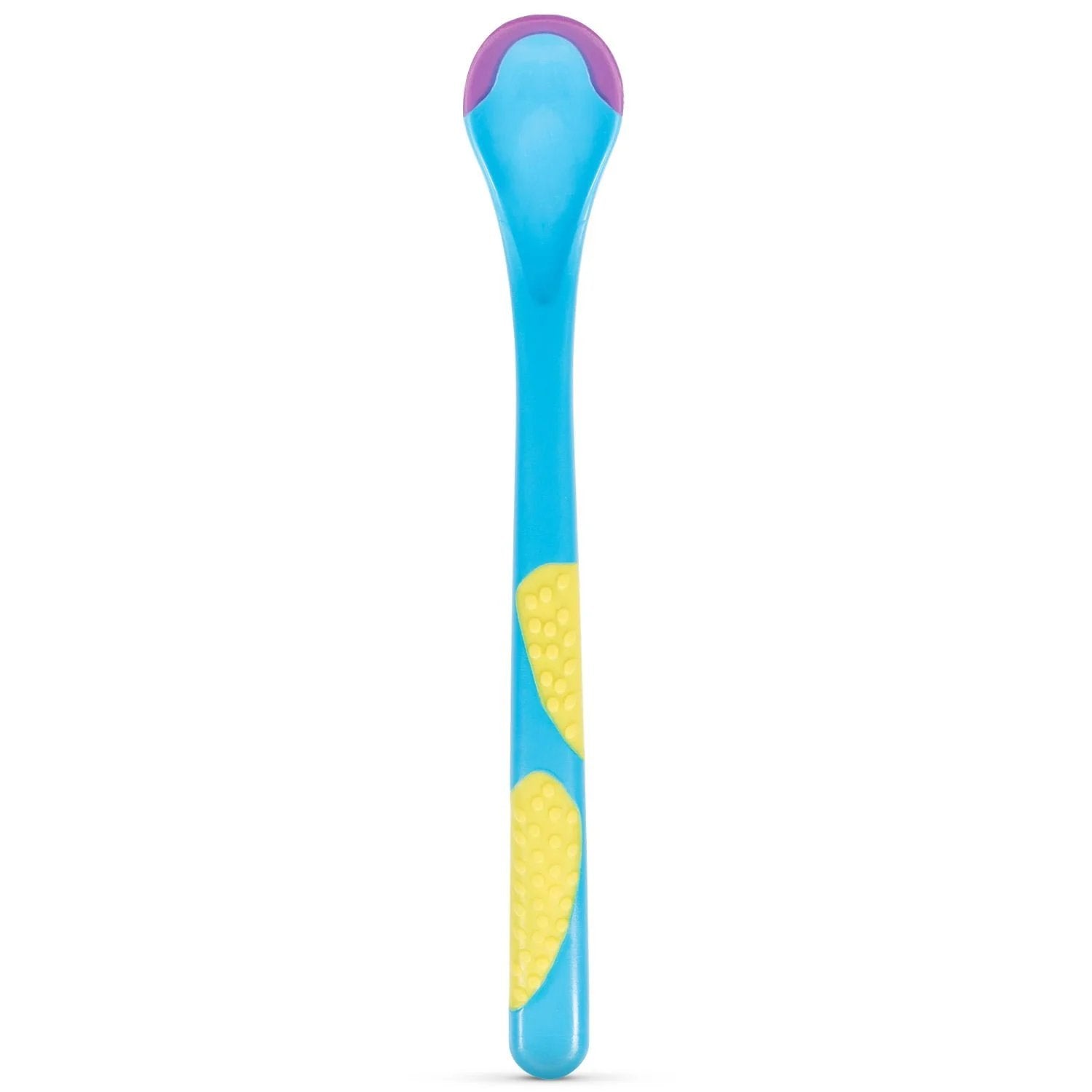 Baboo Plastic Spoon Thermosensitive Long Handle Blue 4+