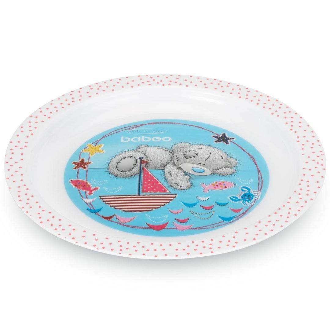 Baboo plate made of high-quality polypropylene, BPA-free and impact-resistant