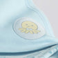 Baby Blanket Sea Friends 339 has very nice details, including an embroidered sticker with a cute small octopus