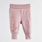 Infant pants squirel 351 are made from 100% cotton, with funny squirell print and warm colors.